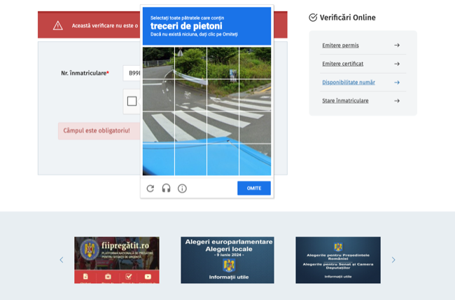 Apasă Verifică și citește rezultatul